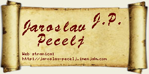 Jaroslav Pecelj vizit kartica